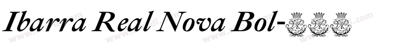 Ibarra Real Nova Bol字体转换